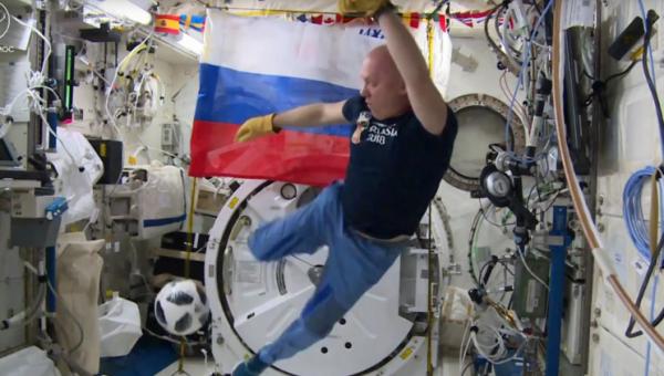 Official ball of 2018 FIFA World Cup tested by Russian cosmonauts